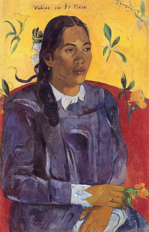 Paul Gauguin Woman with a Flower (nn03) China oil painting art